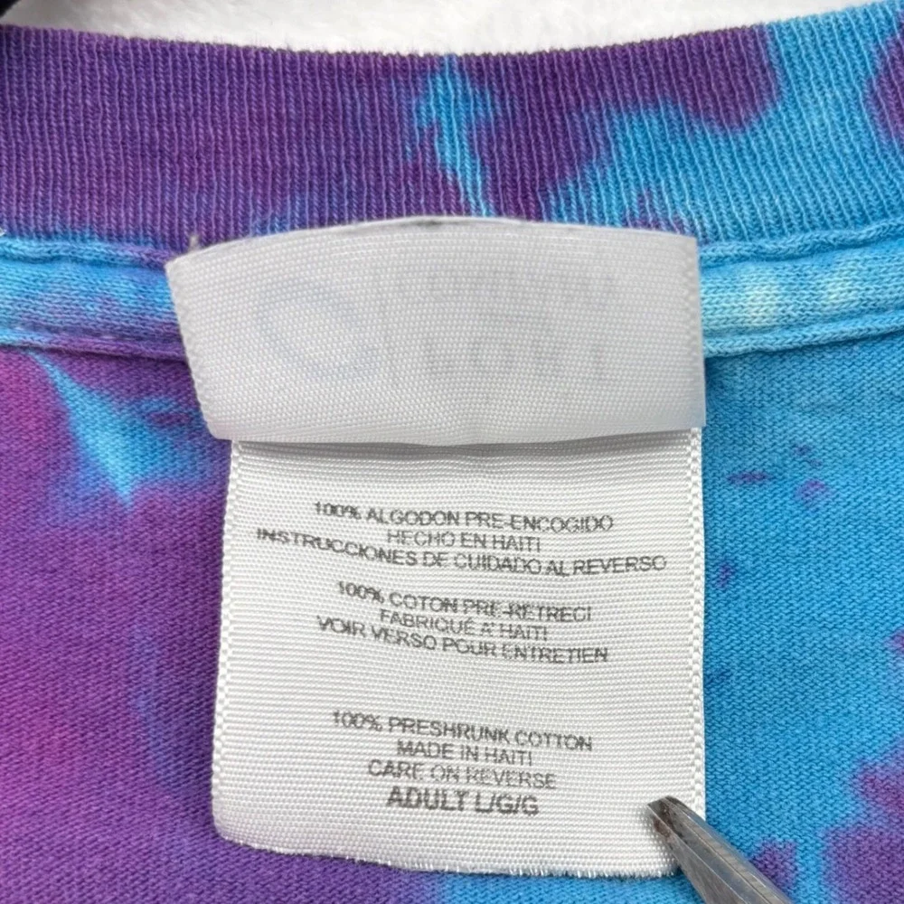 Vintage‎ Grateful Dead Tie Dye Haight Ashbury TShirt Medium Purple Blue Festival